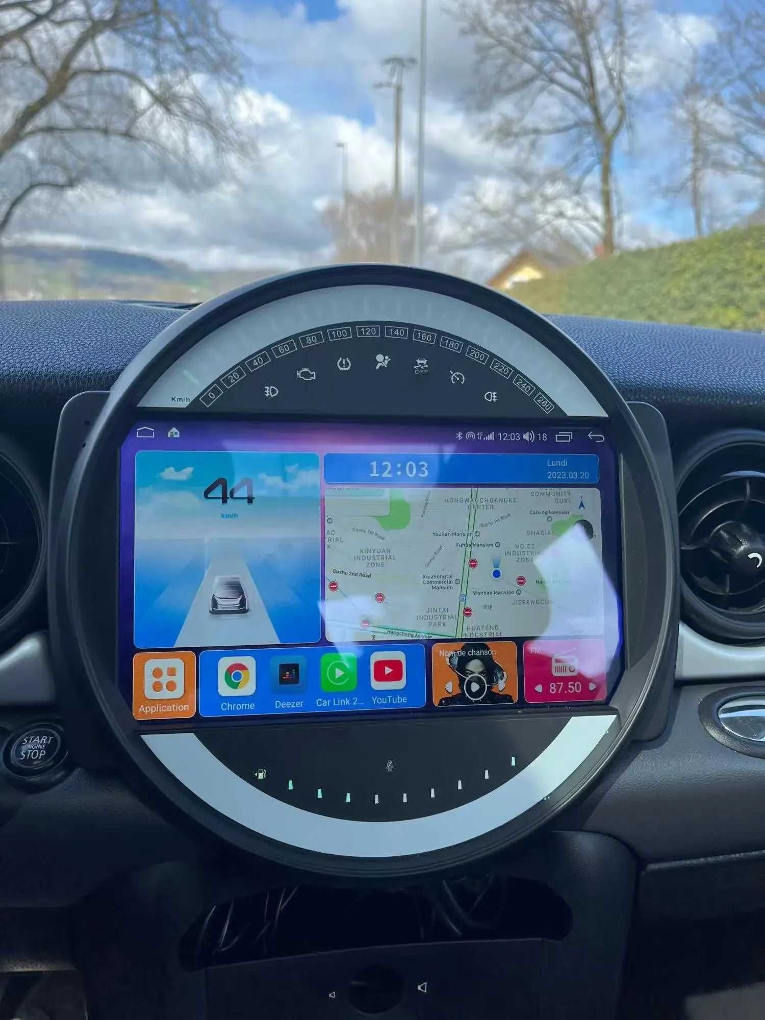 (NOVO) Rádio 2DIN 9" • MINI Cooper • (2006 a 2015) • Android [4+32GB]