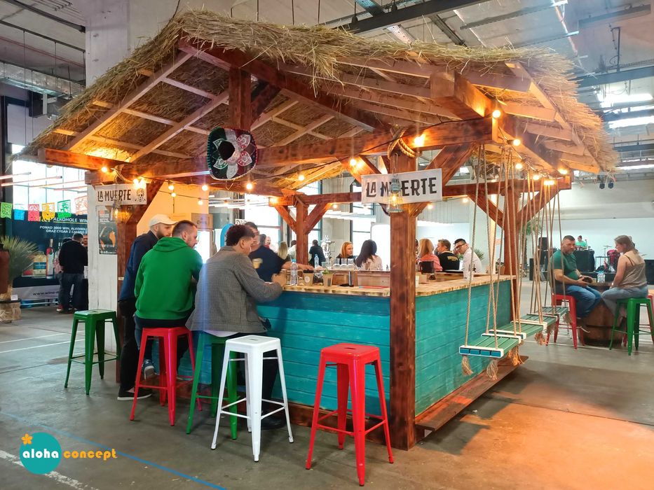 Wynajem, rental, budowa Beach Baru, strefy chill out, meble eventowe