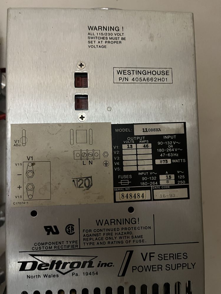 zasilacz deltron  VC11088XC