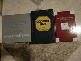 3 enciclopedias medica, legal, universal