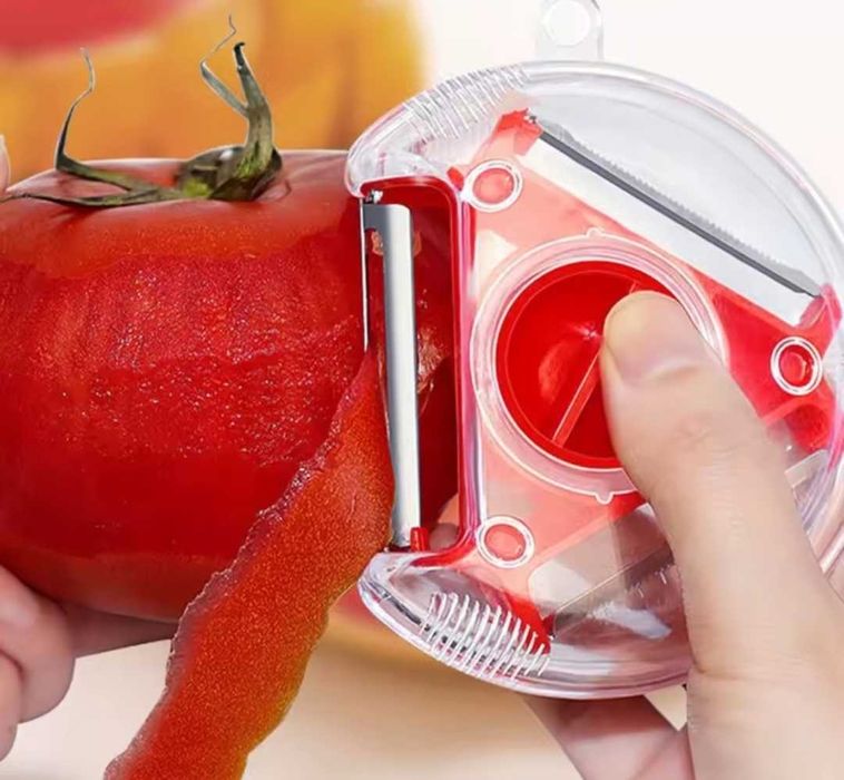 2 nietypowe obieraczki do warzyw i owoców, nowe