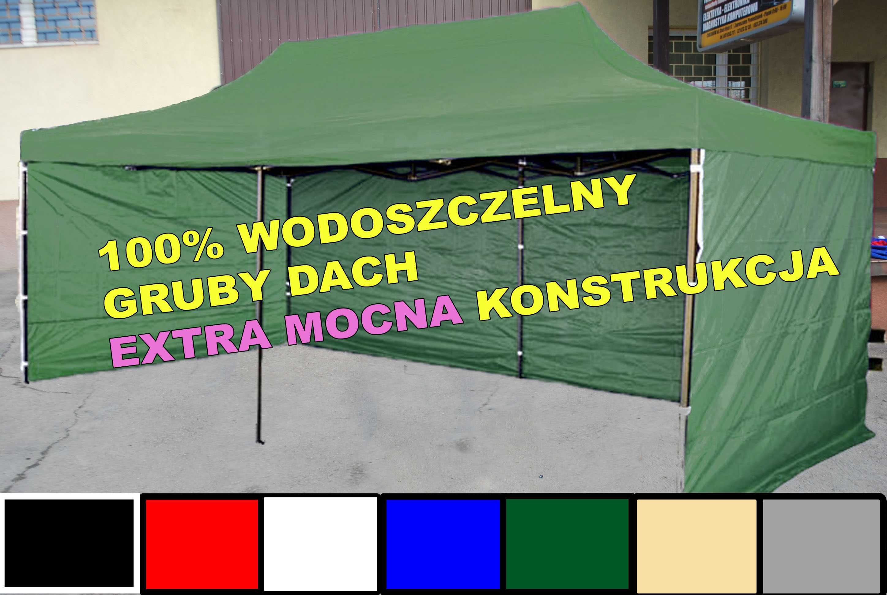 60kg 3x6 18m Namiot Handlowy parasol Ogrodowy szybko rozkładany montaż