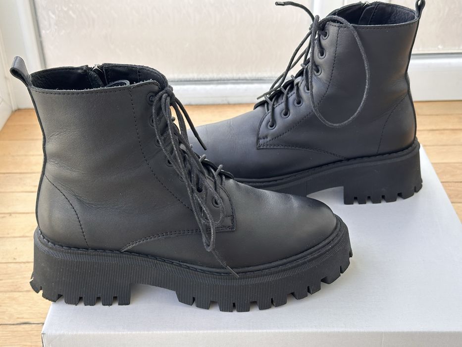 Жіночі зимові шкіряні черевики/демісезон