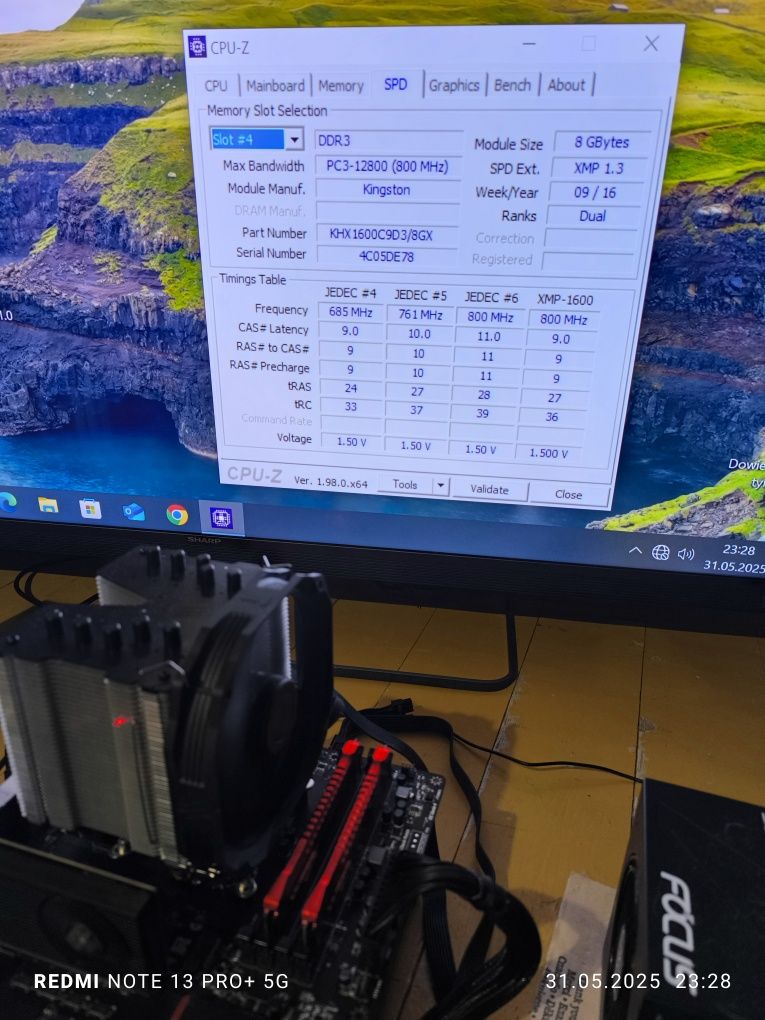 Pamięć RAM DDR3 16GB (2x8) 1600 CL9 Kingston HuperX Savage