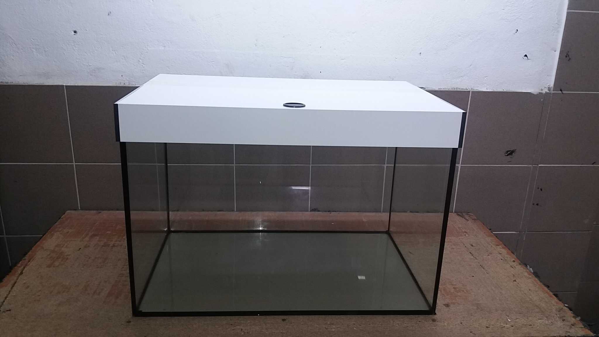 Akwarium proste 80x40x30 - 96 litrów z pokrywą