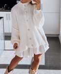 Casaco branco oversize