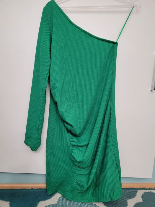 Sukienka z metka zielony ściągacze