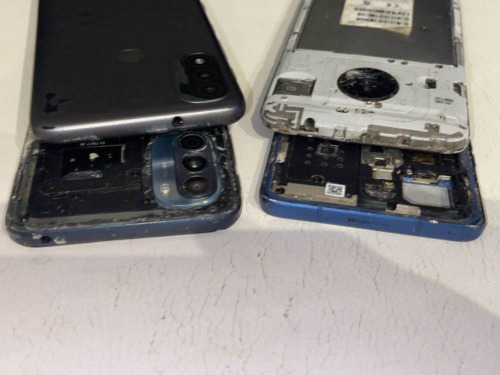 Motorola E40 Edge G31 E20 E4 smartfony uszkodzone 4 szt na części
