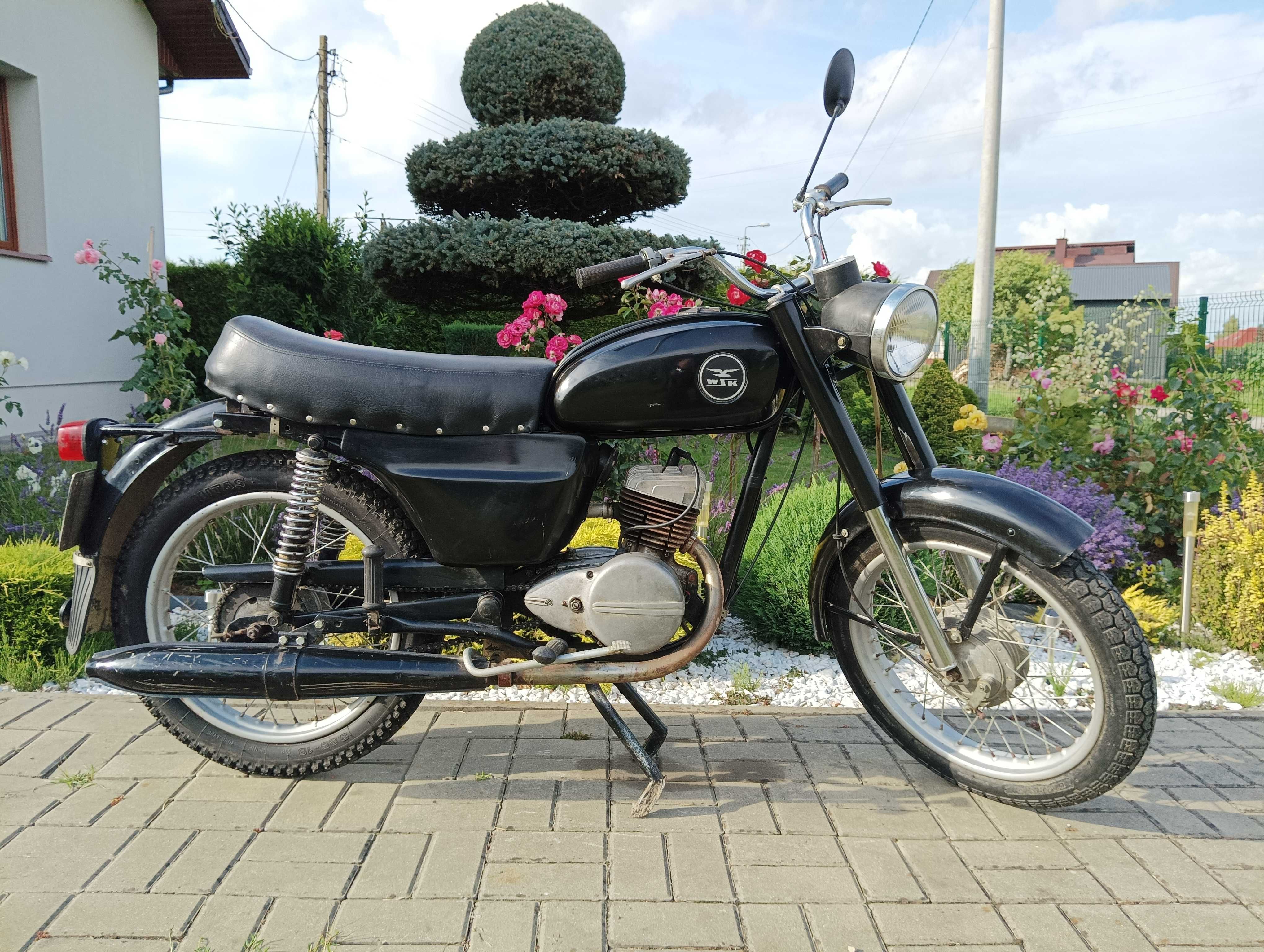 WSK - kierownica z klamkami, lusterkiem i linkami (1974)