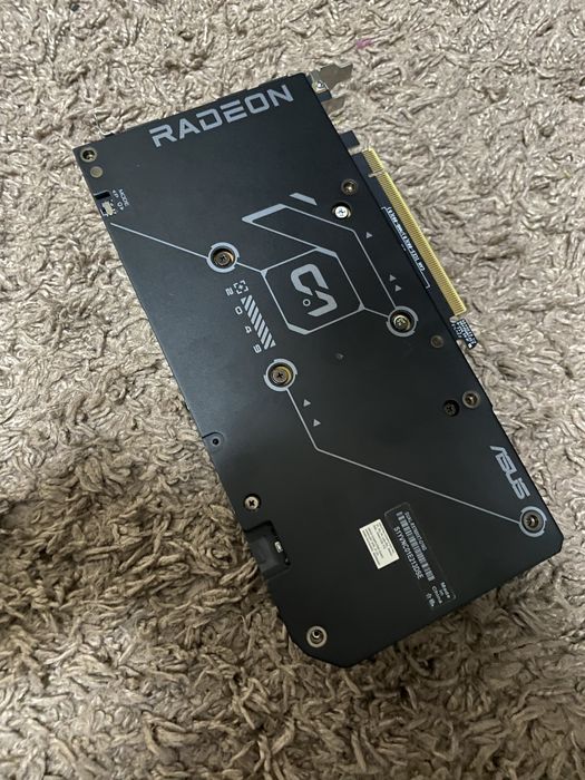 Відеокарта Asus RX 7600 XT Dual OC 16GB — без вентиляторів