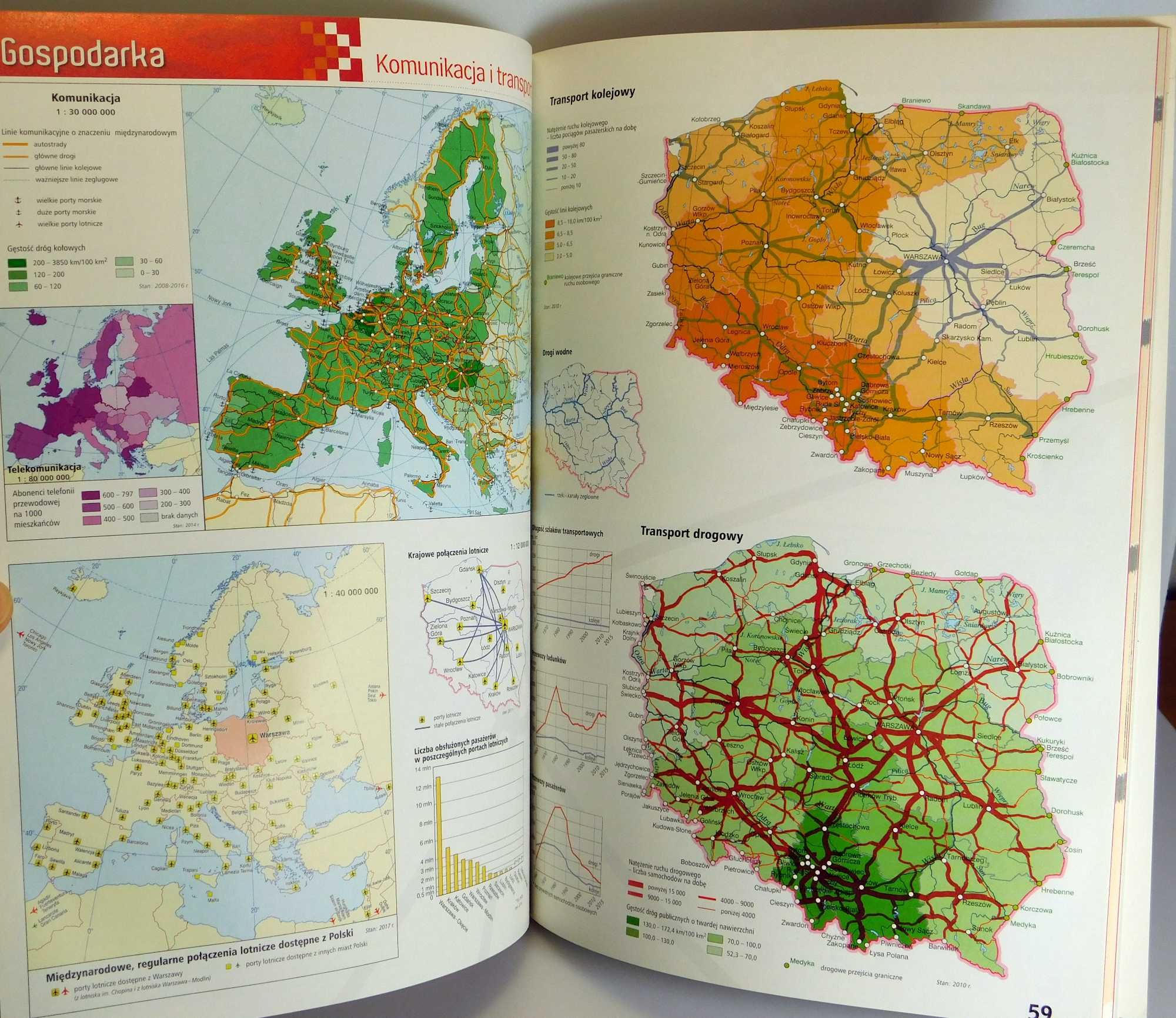 Atlas szkolny geografia historia regiony Demart