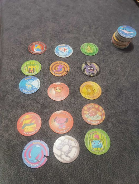 Vendo vários tazos dos pokémon