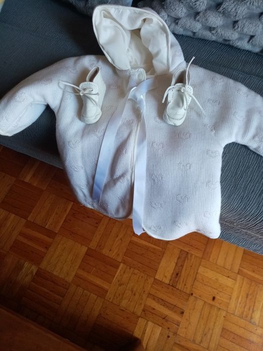 Toupa de bebê sapatinhos chaile branco capal branca sapatilnhosl branc