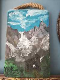 Obraz na drewnie Alpy
