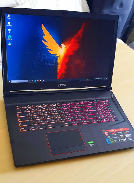 17,3" MSI GEFORCE laptop gra do cs2 fifa Gta5 GTX ssd Gaming RGB 120hz
