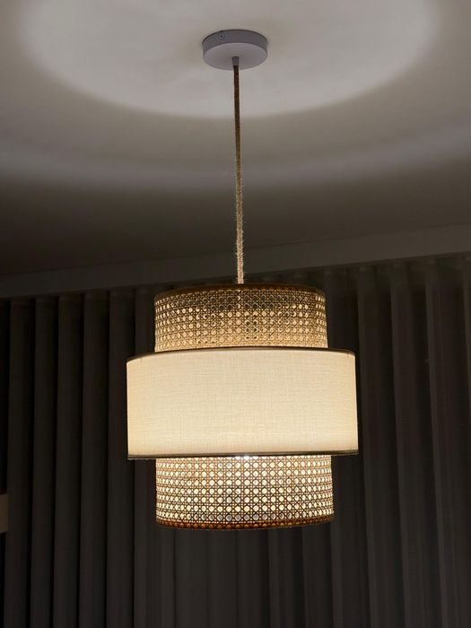 Candeeiro de Tecto em Rattan Satu