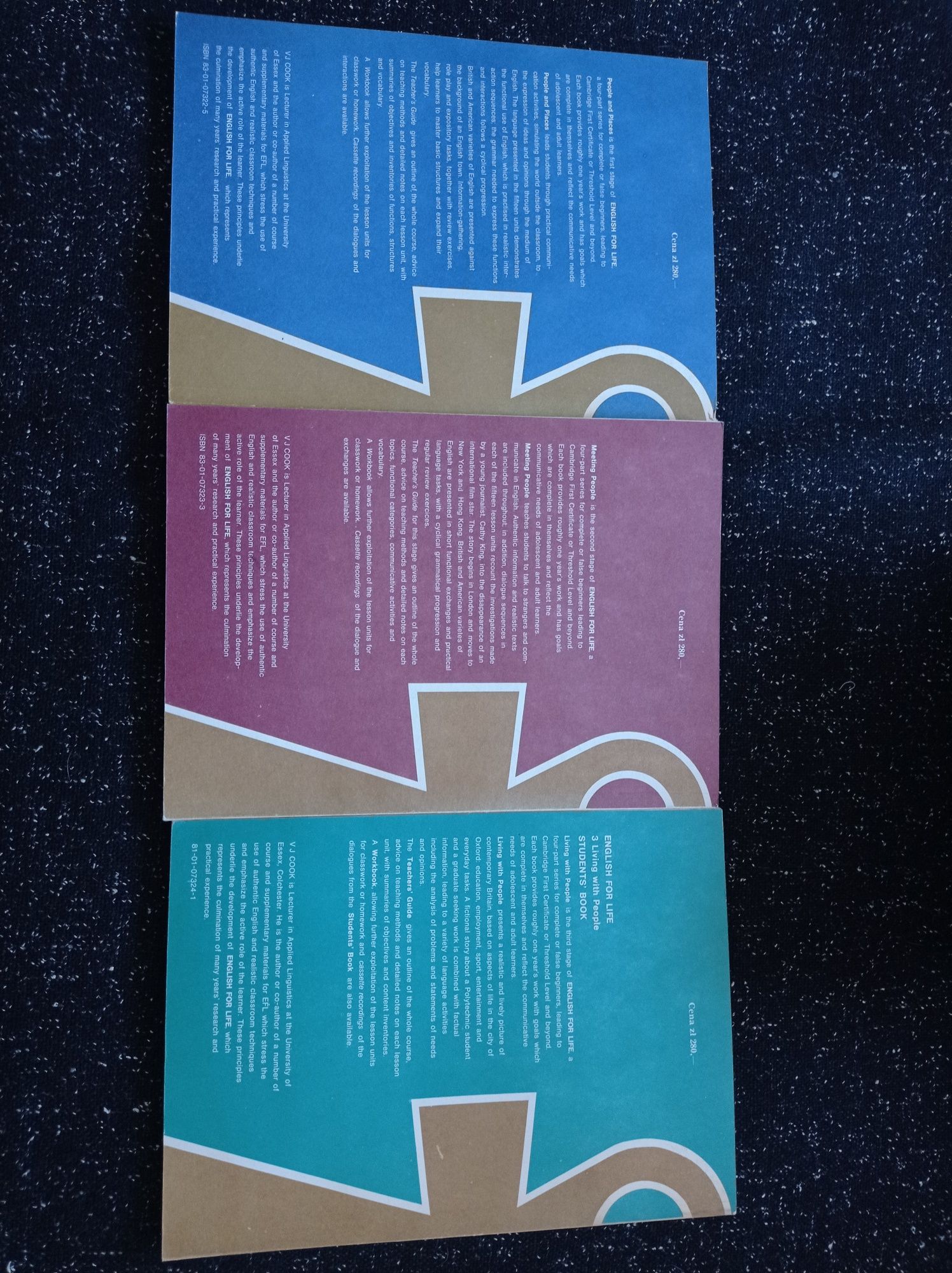 English for life students book 1,2,3 - cook