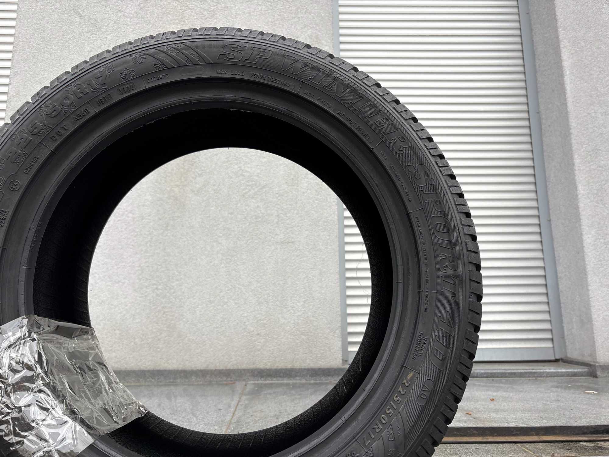 1szt zimowa 225/50R17 Dunlop WInterSport4D 98H AO P386Z