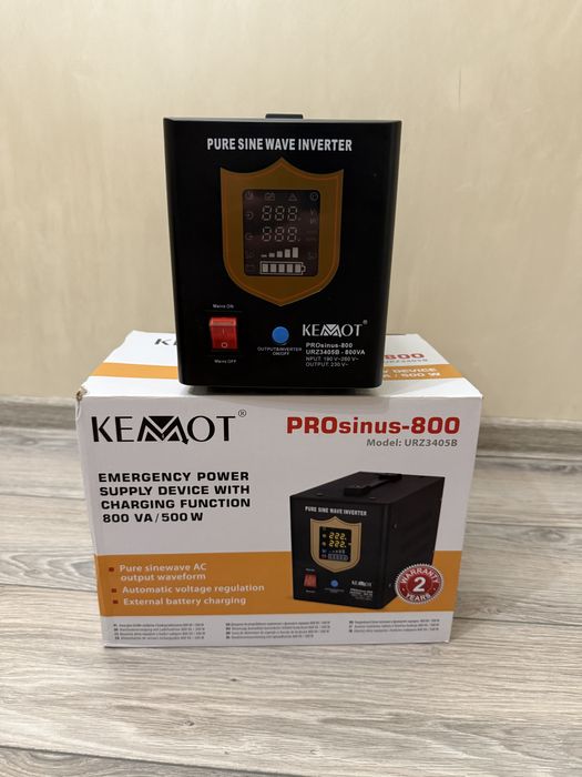 ДБЖ, UPS, УПС, Стабілізатор, Інвертор Kemot PROsinus-800