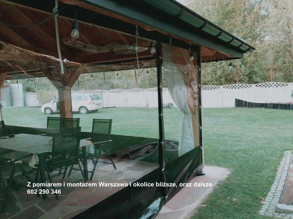 Plandeka na zadaszenie tarasu, przezroczyste plandeki na zamówienie.