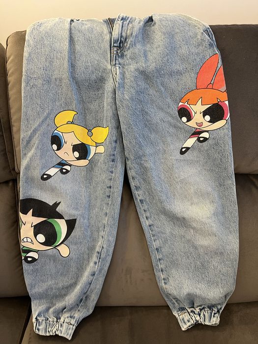 Jeansy atomówki Powerpuff Bershka rozmiar XXS / 32