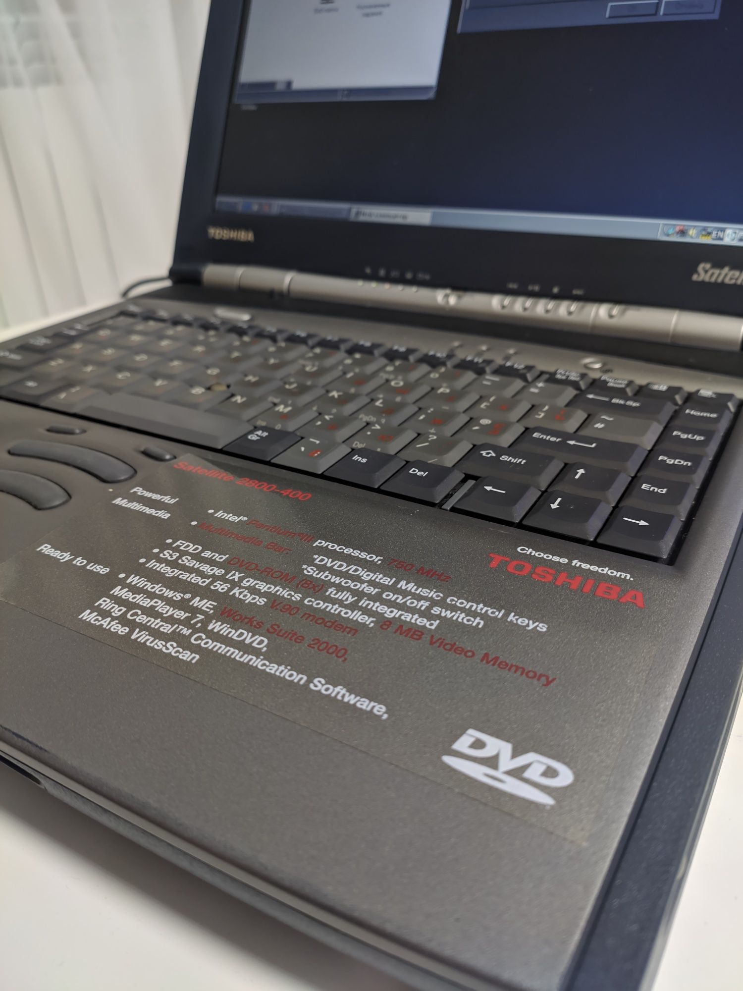 Toshiba s2800-400 G3, раритет, редкий , старый , ноутбук,коллекция