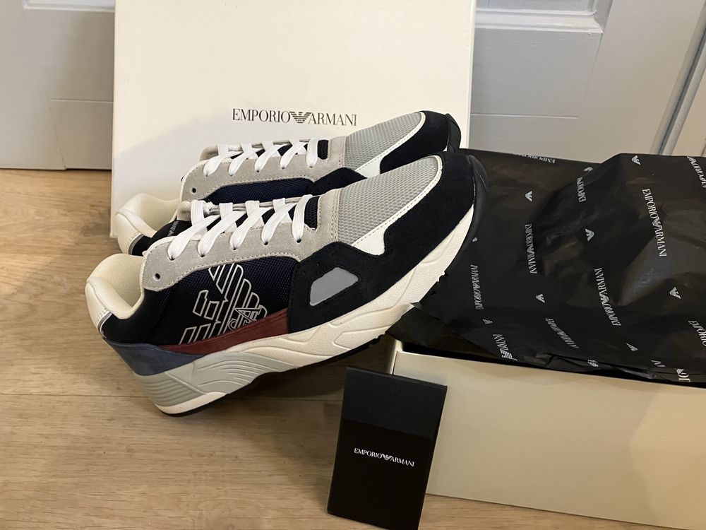 Emporio Armani markowe męskie buty / Sneakersy Nowe 43