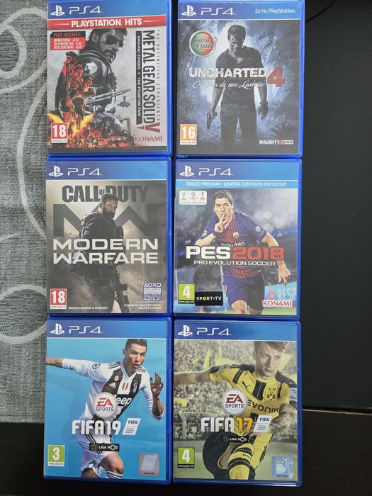 Ps4 slim comando e jogos