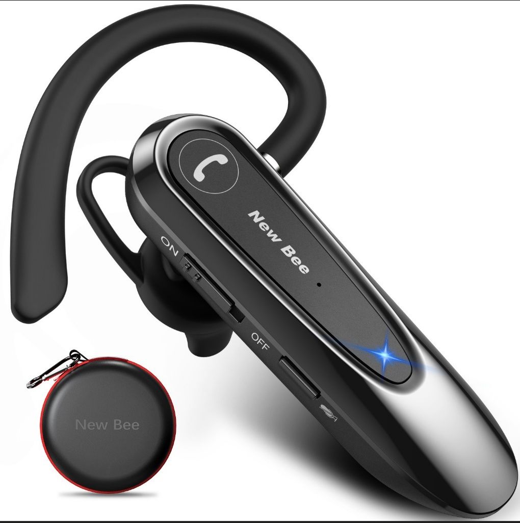 Гарнітура Bluetooth New Bee LC-B45 Black + чехол B45B