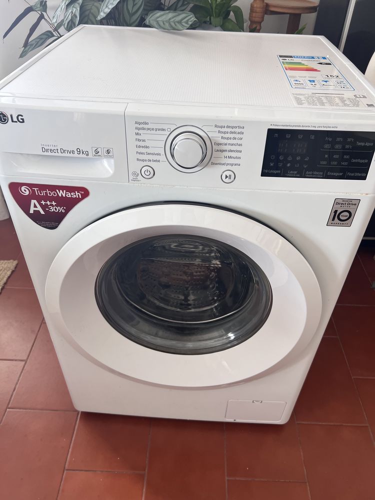 Maquina de Lavar LG 9kg