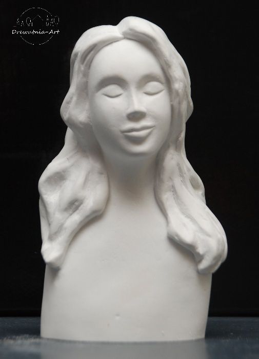 Popiersie gipsowe głowa kobiety do utwardzania utwardzanie