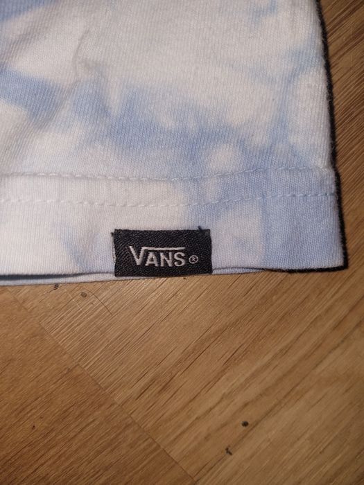 Koszulka Vans biało-jasnoniebieska