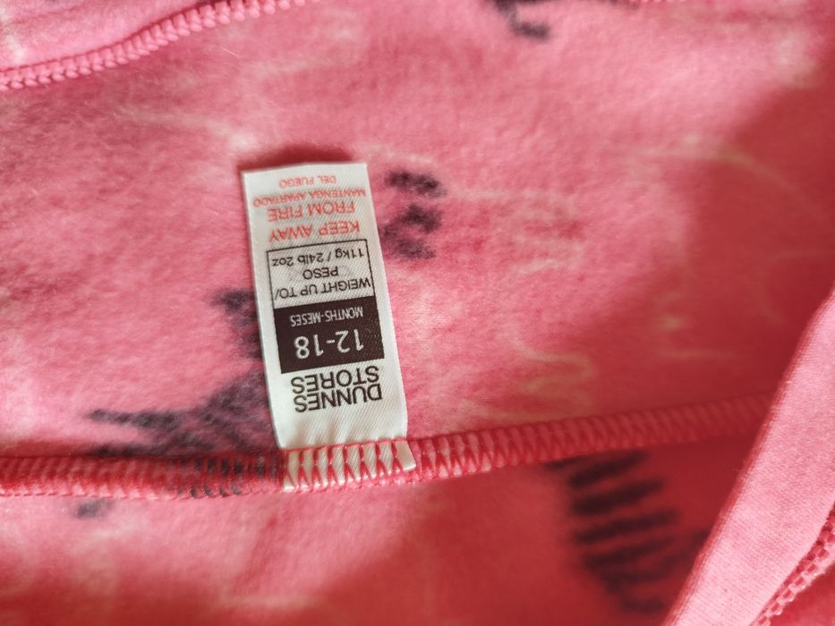 Флісовий чоловічок для дівчинки 12-18 міс