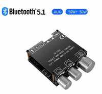 Підсилювач звуку 2*50 ватт / AUX / USB / Bluetooth 5.0