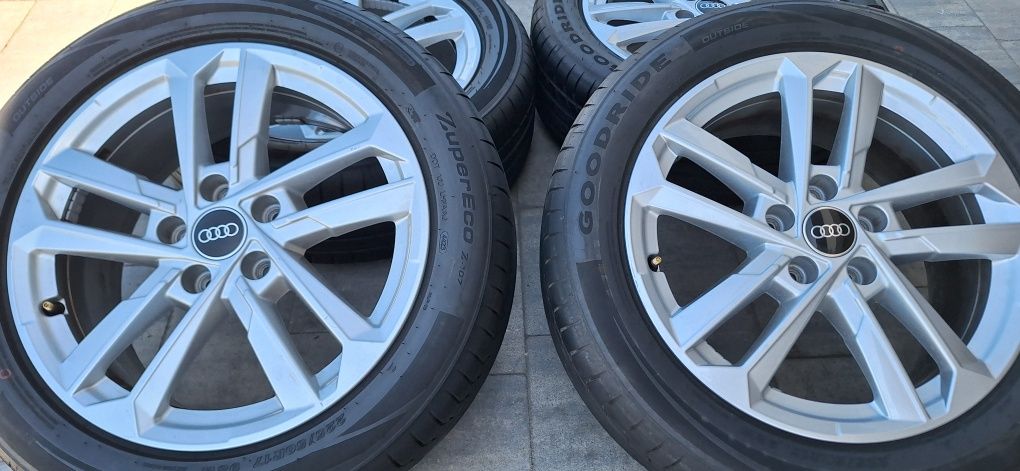 ALUFELGI Felgi 17 5x112 Audi Skoda vw +Nowe opony letnie