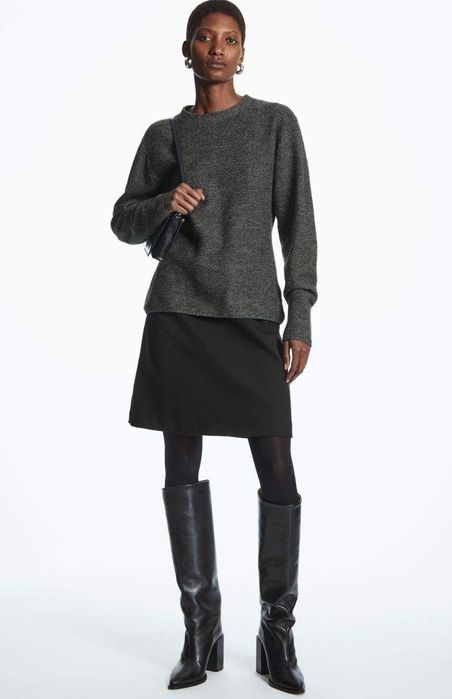 Cos щільна твілова спідниця міні на основі бавовни