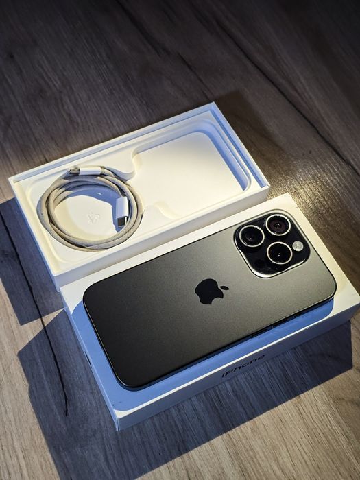 IPhone 15 PRO 128GB - 91% Black Titanium, TrueColor - Perfekcyjny stan