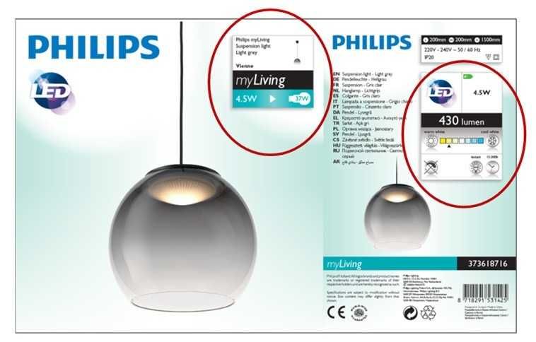 Klosz lampy LED Philips MyLiving LED Vienne