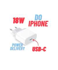 Ładowarka do iPhone type-C | 18W | biała | PowerDelivery