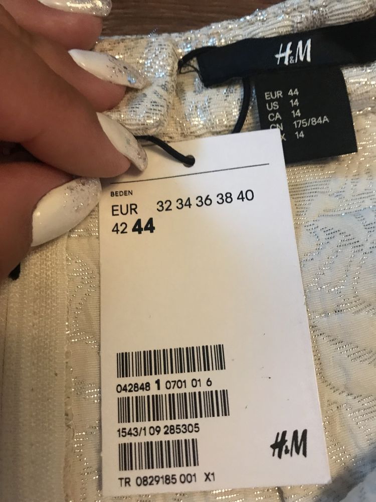 Новая блестящая юбка миди H&M