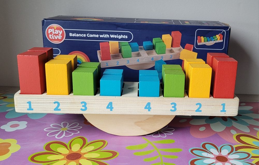 Drewniane układanki PlayTIve hands puzzle i balance game
