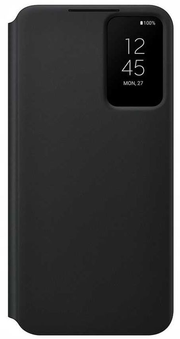 Etui Samsung Smart Clear View Cover case black / czarne do Galaxy S22+