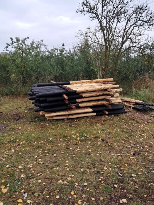 Słupki okorowane kołk do drzeweki ogrodzeniowe słupy drewniane różne d