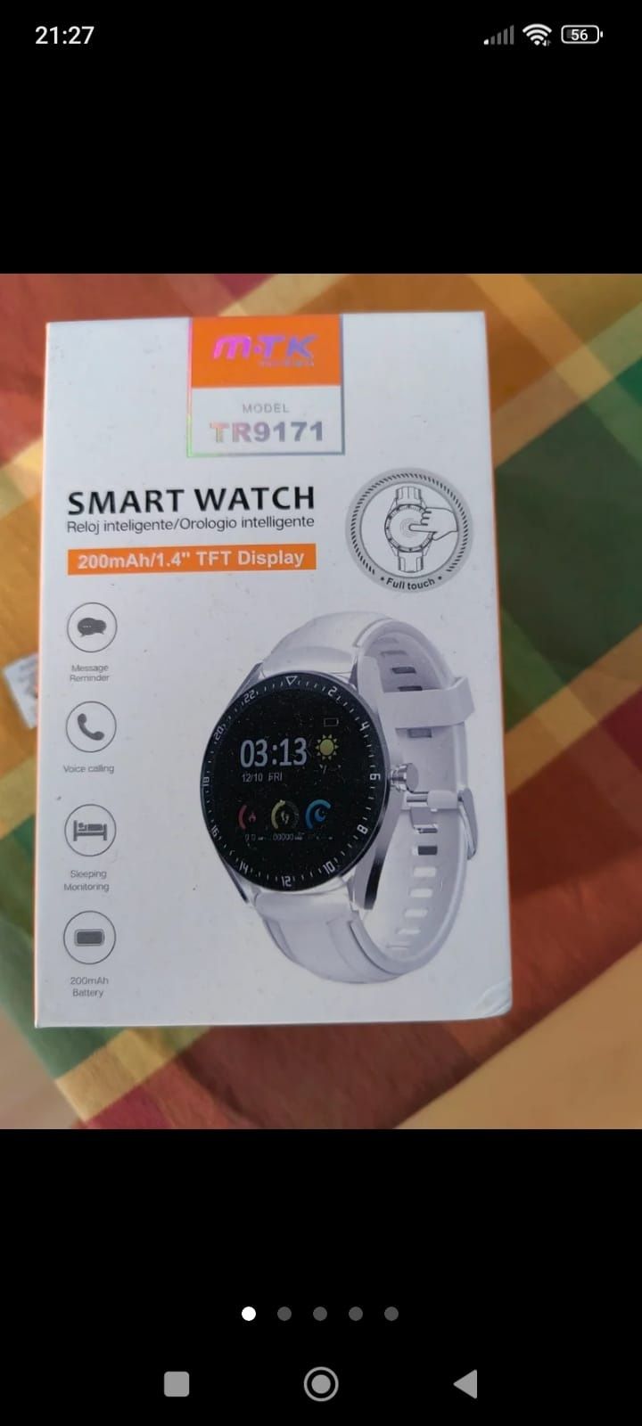 Smartwatch como novo em caixa