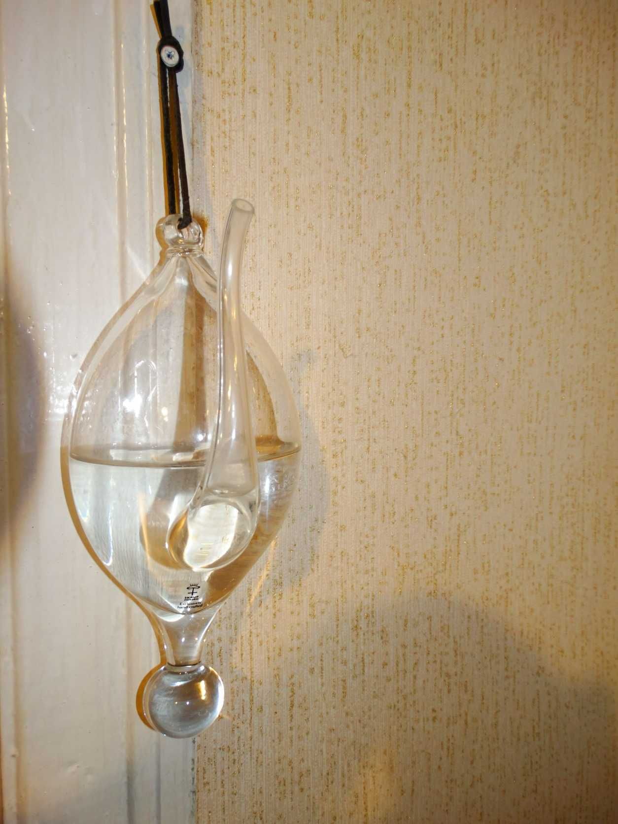 Вінтажний водяний барометр Skruf, Швеція  Hand Crafted Water Barometer