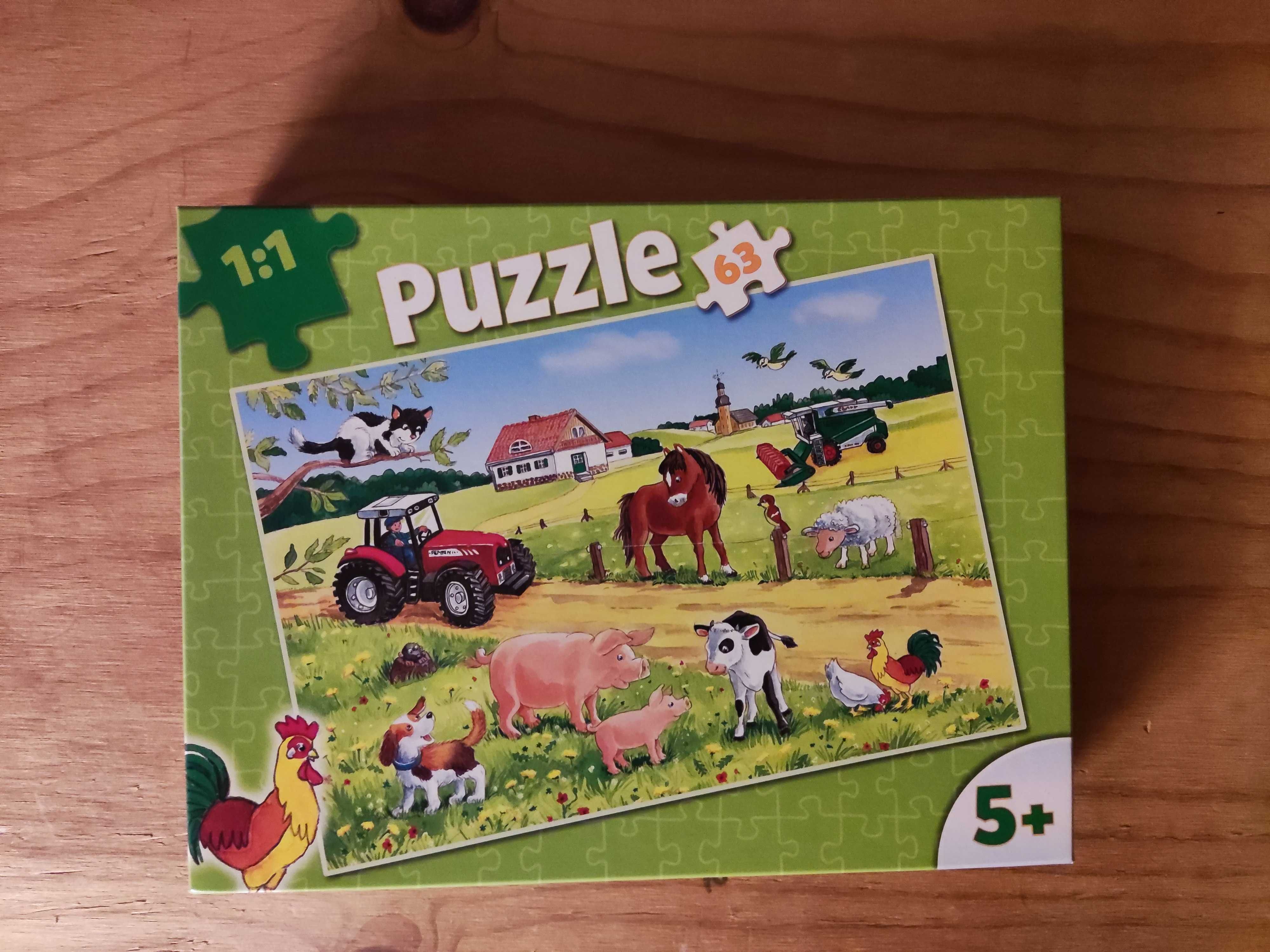 Puzzle 63 Peças (animais da quinta)
