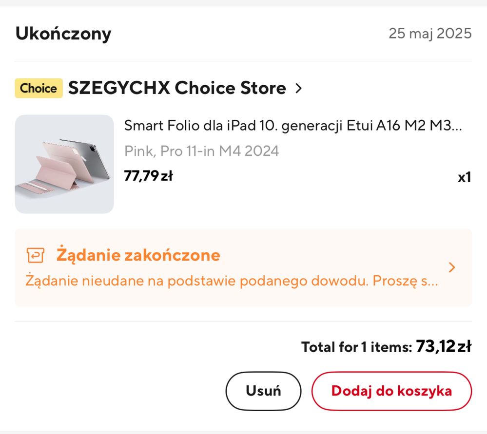 Etui magnetyczne iPad Pro M4 11” czarne
