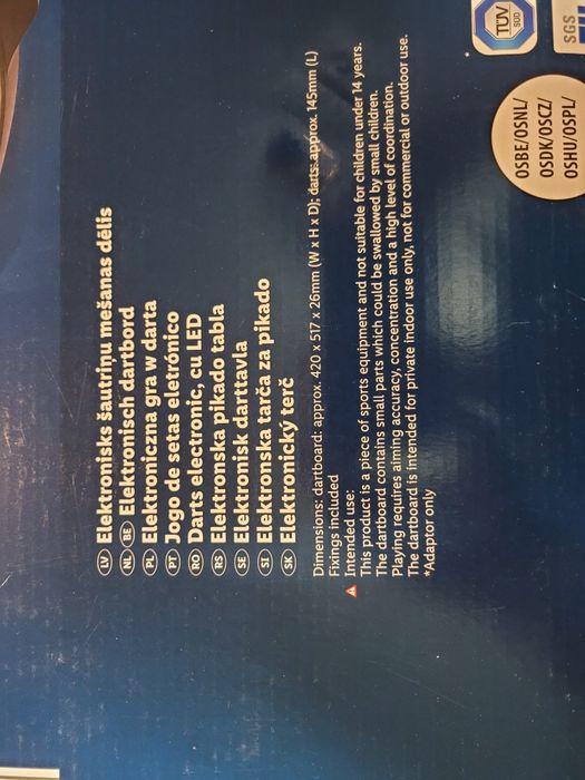 Tarcza elektroniczna dart crivit