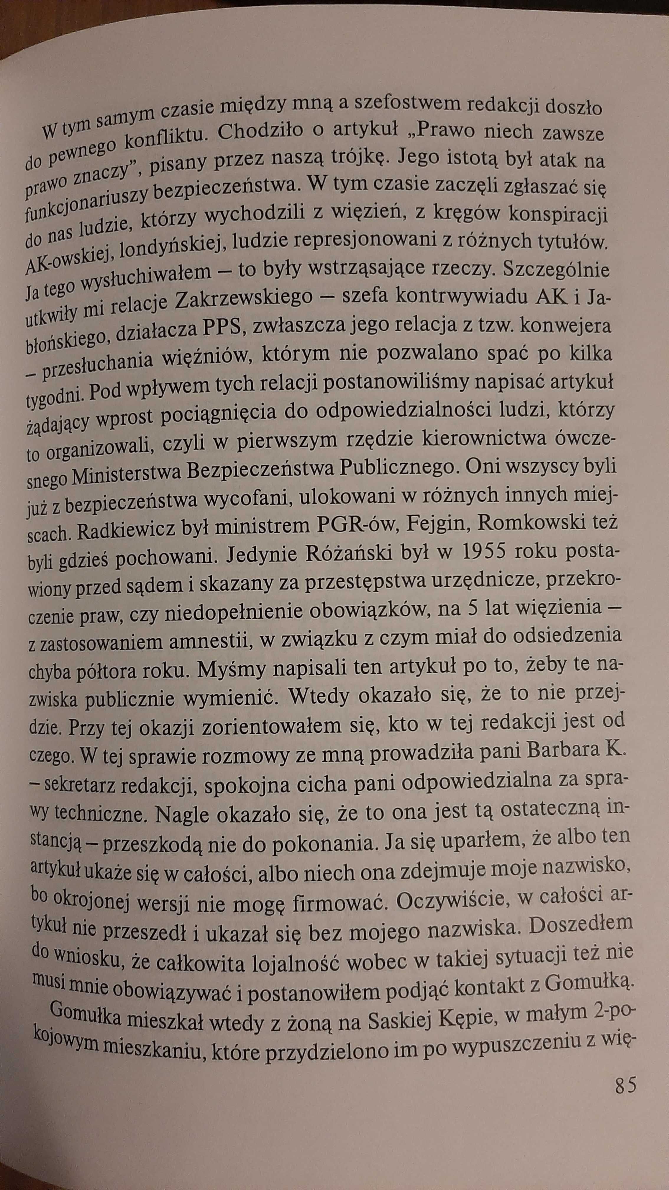 Premier Jan Olszewski Prosto w oczy rozmowa Ewa Polak-Pałkiewicz