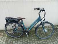 Rower elektryczny damka rex na silniku 250w,36v,uszkodzona